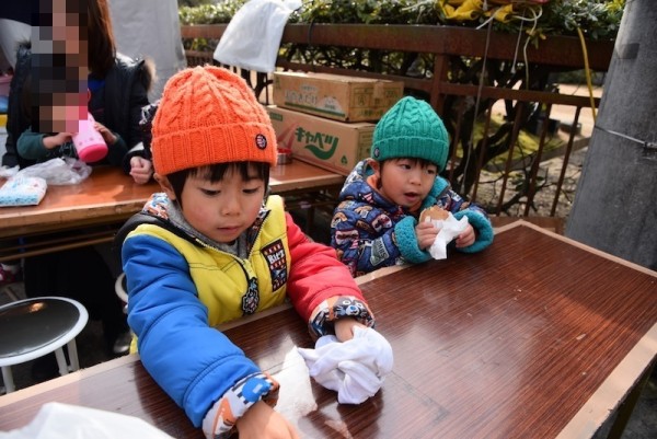 割と温かいので外でも平気