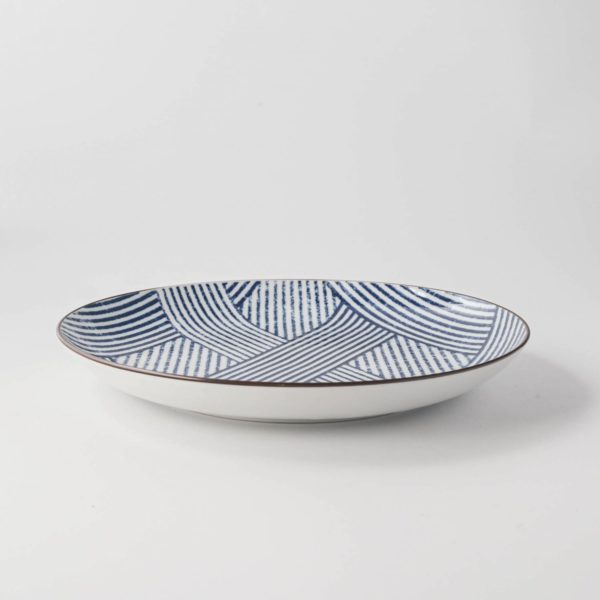 Indigo Stripe Plate