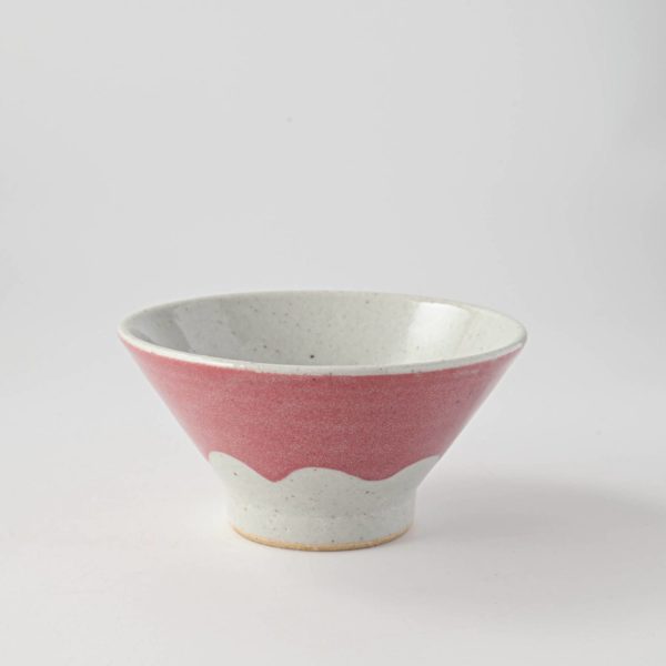 13cm Mt. Fuji Rice Bowl in Red