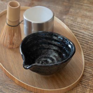 asumi(彩澄) 渦紋片口小鉢 ブラック